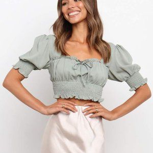 Petal + Pup Pippy Crop Top in Sage